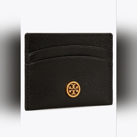 Tory Burch Handbags - Tory Burch Black and Gold Card Holder. # 54